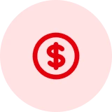 Dollar coin icon